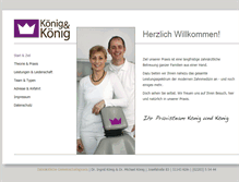 Tablet Screenshot of koenigkoenig.de